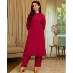 svaraa Women Embroidered Straight Kurta Set-picture-21