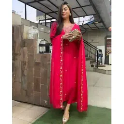 svaraa Women Embroidered Straight Kurta Suit Set-picture-25