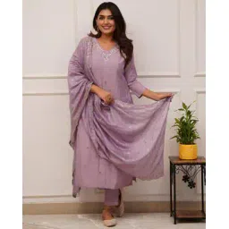 svaraa Women Embroidered Straight Kurta with Pants & Dupatta-picture-16