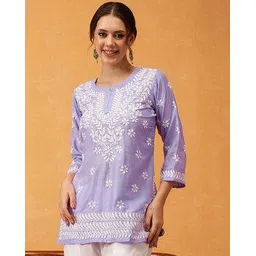 svaraa Women Embroidery A-line Kurti-picture-32