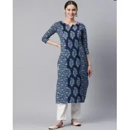 svaraa Women Floral Print Straight Kurta-picture-47