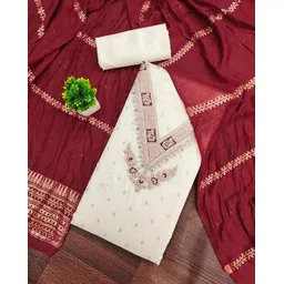 Women Embroidered Unstitched Dress Material-image-33