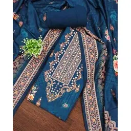 Women Embroidered Unstitched Dress Material-image-38