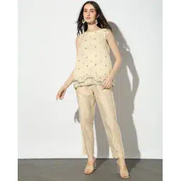 svrnaa by azorte Solid Straight Pants-picture-42