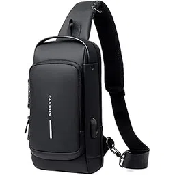 svulint Anti Theft Cross Sling backpack for Shoulder Body with lock USB Charging Port Cable for Travel,Hiking Running Sport Travel Bag-picture-21