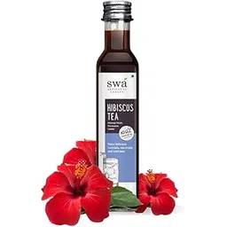 Swa Artisanal Syrups - Hibiscus Iced Tea, 100% Natural, 250ml Makes 10-15 Drinks, Syrup for Iced-teas / Hot Tea / Cocktails / Mocktails-picture-30