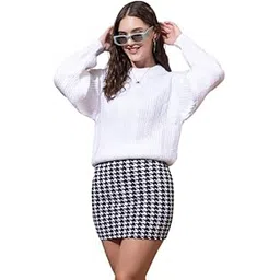 swaaglok - style that speaks Women’s Pure Wool Pullover Sweater | Full Sleeve Round Neck Winter Knitwear | Soft Warm Regular Fit Woolen Sweater for Girls & Ladies-picture-43