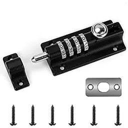 swabs® Combination Locking Bolt, Keyless Security Recodeable Combination Locking Bolt for Storage Cabinets for Shoe Racks for Mailboxes-image-6