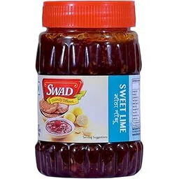 SWAD Sweet Lime Pickle | Khatta Meetha Nimbu Achar | No Preservatives & No Additives | Traditional Indian Nimbu Pickle | Pack of 1 (280g)-picture-13