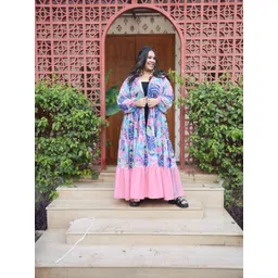 Swadeshi Shringaar Women Printed Longline Button Shrug-picture-32