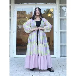 Swadeshi Shringaar Women Printed Longline Button Shrug-picture-33