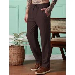 SWADESI STUFF Men Cotton Mid-Rise Track Pants-picture-22
