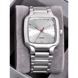 SWADESI STUFF Men Dial & Bracelet Style Straps Analogue Watch SDS 158 SILVER 2029-picture-27