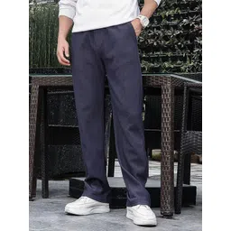 SWADESI STUFF Men Self Design Flexi Waistband Retro-Inspired Corduroy Trouser-picture-17