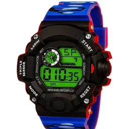 SWADESI STUFF Unisex Kids Dial & Straps Analogue Automatic Watch ARMY BLUE 2031 image 3