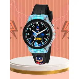 SWADESI STUFF Unisex Kids Dial & Straps Analogue Multi Function Watch MULTI LIGHT BLACK BATMAN-picture-24