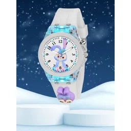 SWADESI STUFF Unisex Kids Dial & Straps Analogue Multi Function Watch MULTI LIGHT WHITE REBIT-picture-23