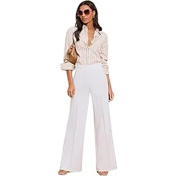 swadesi stuff Women’s Retro-Inspired Bell Bottom Pants – High Waist Slim Fit Flared Trousers with Stretch Fabric for Stylish and Comfortable-picture-29
