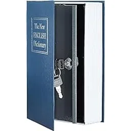 swaelite Alloy Steel Book Safe with 2 Key Lock, Dictionary Diversion Book Safe, Portable Safe Box,Cash, Jewellery, Kids, Money,Diamond Ring Etc (Multicolor, Small- 18 * 11.5 * 5.5 Cm)-image-28