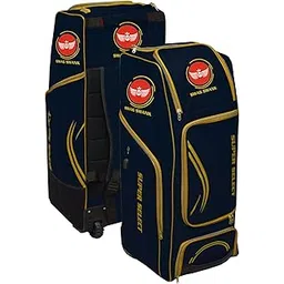 Swag Swank Super Select Cricket Kit Bag, Black with Gold Trim, Large Wheeled Equipment Duffle-picture-35
