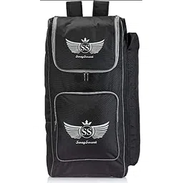 SwagSwank Cricket Kit Bag, Black, with Padded Compartments and Zippers-picture-12