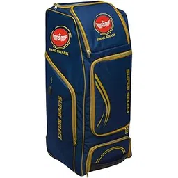 SWAGSWANK Cricket Kit Bag with Dedicated Bat Pocket, Adjustable Shoulder Straps, Water-Resistant Polyester Design (Blue)-picture-13