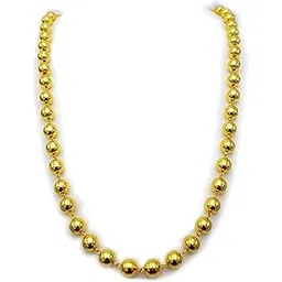 swami Sarmala kolhapuri single layer bormala,Traditional Gold plated Round Bead Mala With chain For Women and girls gold plated kolhapuri bormal for ethnic & Trendy wear-picture-29