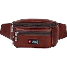 swanky PU Leather Waist Pack Bags Travel Bag for Money |Mobile|Card|Belt| Documents|Kit Books Dairy Kamar Pouch| Small Accessories Luggage for Men Women Boys and Girls Stylish Fom Bag with Belt Kamar Pouch-picture-24