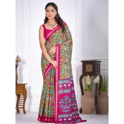 Swaraas Ethnic Motifs Zari Pochampally Saree-picture-18