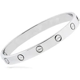 swarn silver SWARN JEWELS 925 Sterling Silver Kada For Men & Women | Unisex Love Bangle | Regular Wear & Gifting | With Certificate Of Authenticity-picture-36