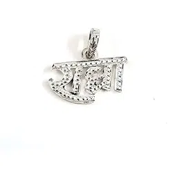 swarn silver SWARN JEWELS 925 Sterling Silver Radha Name Pendant (Only Pendant) | Gifts for Girls | With Certificate of Authenticity (Radha)-picture-25