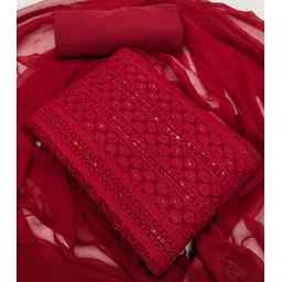 SWARNGANGA TEX Floral Embroidered Unstitched Dress Material-picture-17