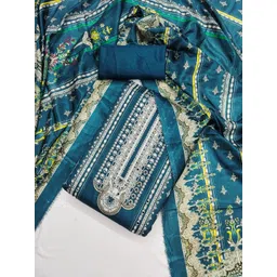 SWARNGANGA TEX Floral Printed Beads and Stones Unstitched Dress Material-picture-52