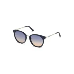 Swarovski Blue Oval Sunglasses for Women-picture-13