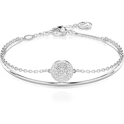 swarovski Womens Sublima Bangle, White, Rhodium Plated,Medium-picture-39