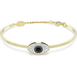 swarovski Women's Symbolica Bangle, Evil Eye, Blue, Gold-Tone Plated-picture-11