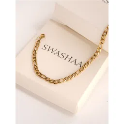 SWASHAA Men 18K Gold Plated Stainless Steel Chain-picture-16