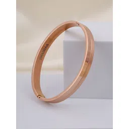 SWASHAA Men Benjomia Stainless Steel Rose Gold-Plated Kada Bracelet-picture-39