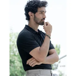 SWASHAA Men Miliano Stainless Steel Rhodium-Plated Kada Bracelet-picture-33