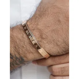 SWASHAA Men Rose Gold-Plated Kada Bracelet-picture-17