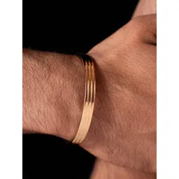 SWASHAA Men Rose Gold-Plated Kada Bracelet-picture-22