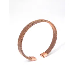 SWASHAA Men Rose Gold-Plated Shaan Cuff Bracelet-picture-19