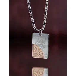 SWASHAA Silver-Plated Square Pendant with Chain-picture-29