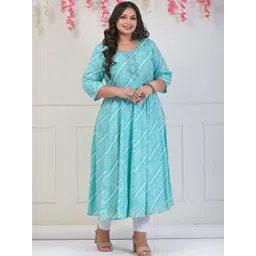 Swasti Ethnic Motifs Print Maxi Dress-picture-22