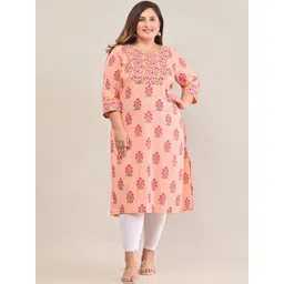 Swasti Floral Printed Cotton Kurta-picture-12