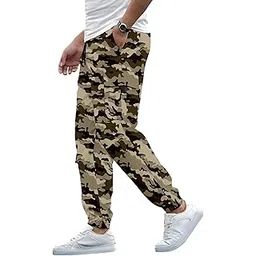 swastik aparels Swastik Apparels Men's Green Color Army Track Pant for Man | Track Pants | Military Track Pant | Regular fit | Gym Wear I Bottom Wear-picture-37