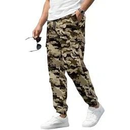 swastik aparels Swastik Apparels Men's Military Track Pant | Track Pants | Yoga Wear | Regular fit | Active wear | Lycra Full Elastic Jogger Track Pant | Gym Wear | Cargo Pant-picture-46