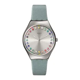 Swatch Women Embellished Dial & Leather Straps Analogue Watch SYXS144_SWATCH WATCH-picture-22