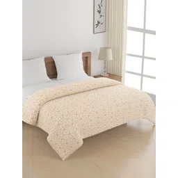 SWAYAM Ananda Beige & Off White Printed Pure Cotton AC Room 150 GSM Double Bed Comforter-picture-25