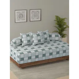 Swayam Ananda Blue Pure Cotton Geometric Diwan Set-picture-22